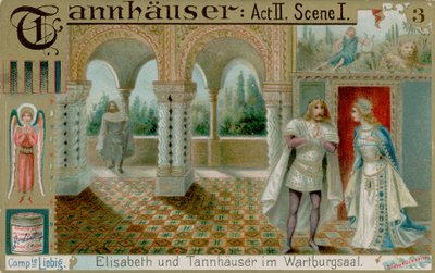 Elisabeth and Tannhauser by European School