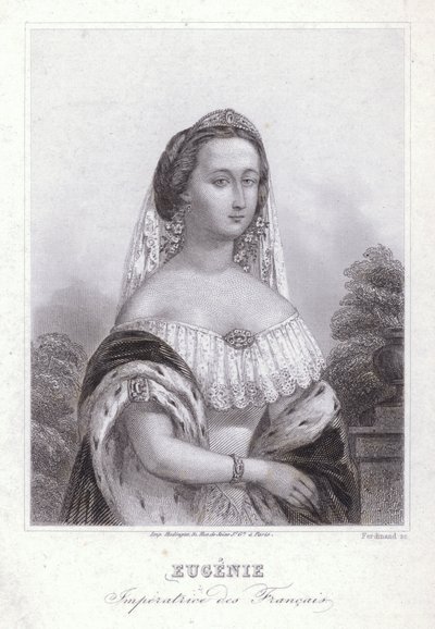 Empress Eugenie, consort of Napoleon I of France by European School
