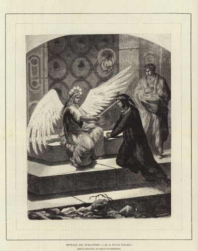 Entrance to Purgatory (The Divine Comedy) by European School