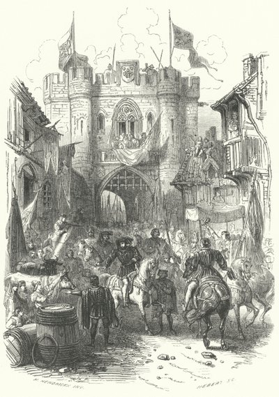 Entry of Philip the Bold, Duke of Burgundy, into Antwerp by European School