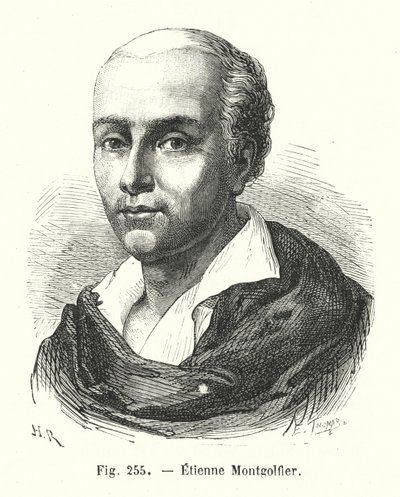 Etienne Montgolfier (engraving) by European School