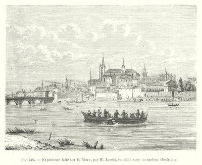Experiment Conducted on the Neva by Mr. Jacobi in 1839 with an Electric Motor by European School