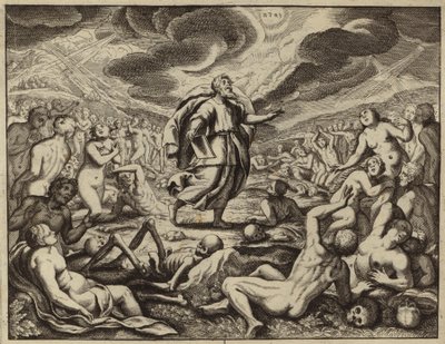 Ezekiel in the Valley of Dry Bones by European School