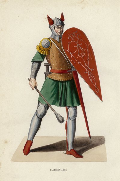 Armed Infantryman by European School