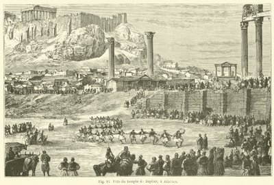 Festival of the Temple of Jupiter, Athens by European School