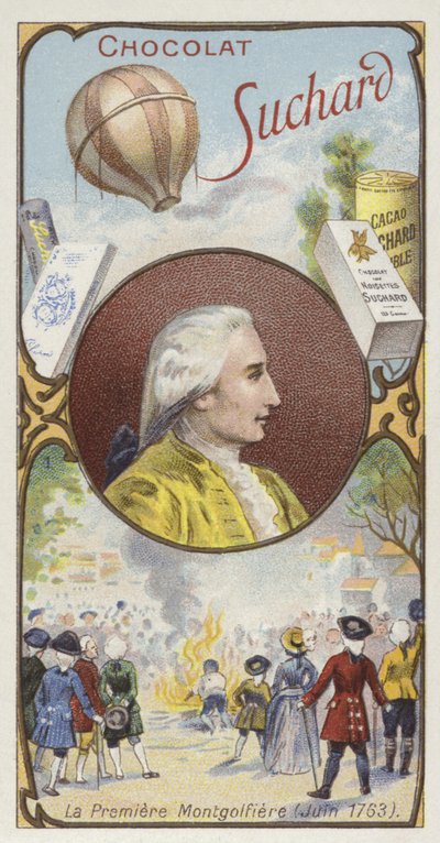 First Demonstration of a Hot Air Balloon by the Montgolfier Brothers, Annonay, France, 4 June 1783 by European School