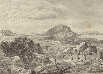 Corinth, Seen from a Quarry by European School