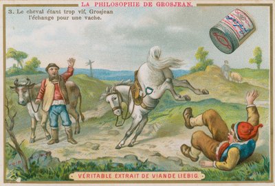 Grosjean Swaps his Horse for a Cow by European School