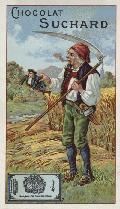 Gulliver is discovered by the Brobdingnagian farmer by European School