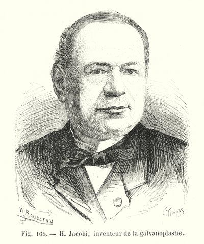 H Jacobi, inventor of galvanoplasty by European School