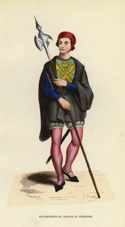 Halberdier of Charles the Bold by European School