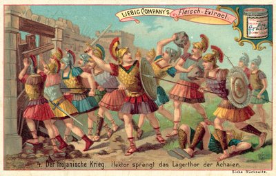 Hector breaches the gate of the Greek camp by European School