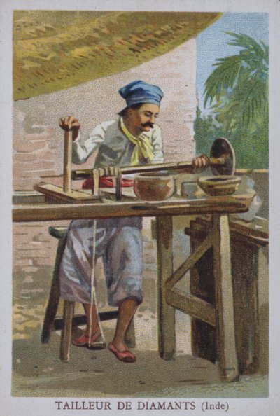 Indian diamond cutter by European School