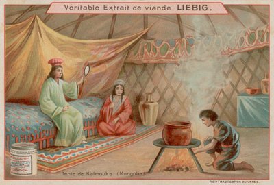 Inside a Tent in Mongolia by European School