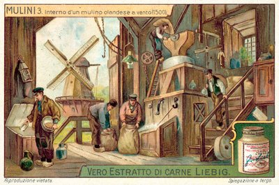 Interior of a Dutch Windmill, 1500 by European School