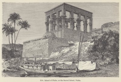 Island of Philae, or the Sacred Island, Nubia by European School