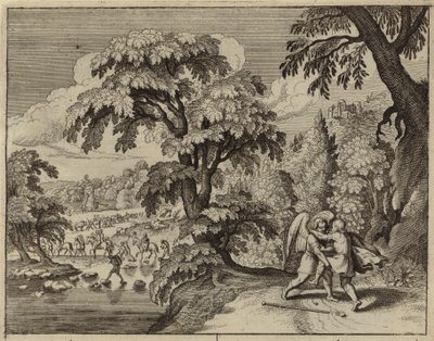 Jacob wrestling the Angel by European School