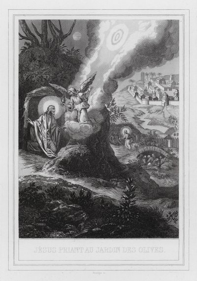 Jesus Praying in the Garden of Olives by European School