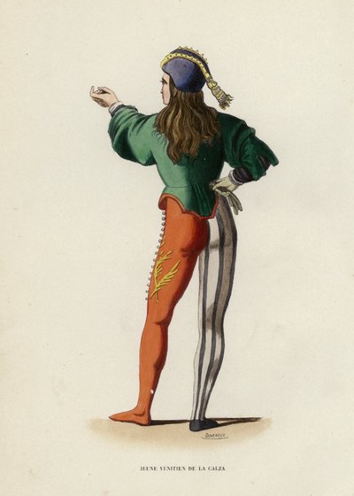 Young Venetian of the Calza by European School