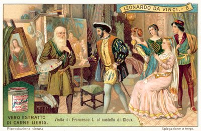 King Francis I of France visiting Leonardo da Vinci at Clos Luce by European School