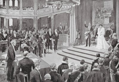 King Haakon Taking the Oath by European School
