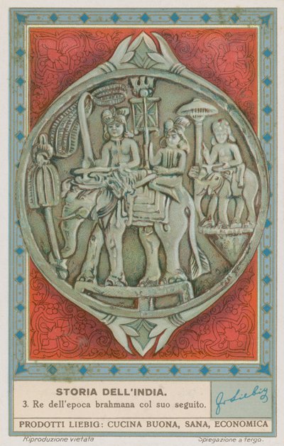 King from the Brahman Period and His Advisors by European School