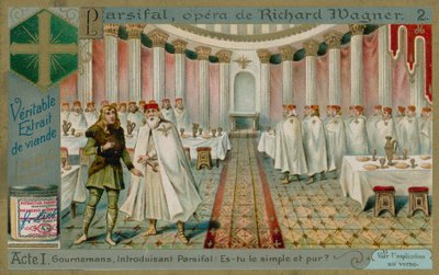 Knights in the Hall of the Grail by European School
