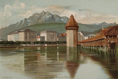 Lake Lucerne: Mount Pilate by European School