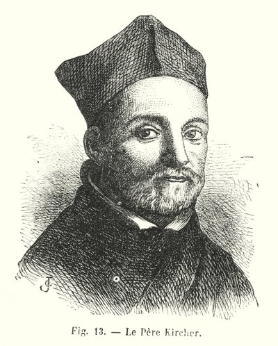 Father Kircher (engraving) by European School