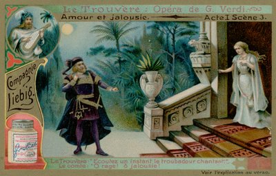Leonora and the Count di Luna by European School