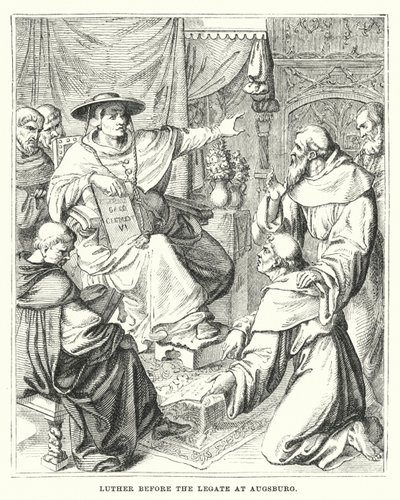 Luther Before the Legate at Augsburg by European School