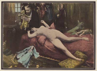 Man with dolls by European School