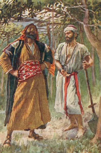 Middle Eastern Men in a Grove by European School