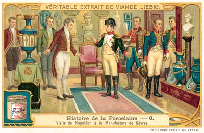 Napoleon I visiting the porcelain factory at Sevres, France by European School