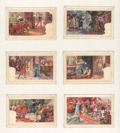 Original artwork for a set of Liebig cards: Wagner, Die Meistersinger by European School