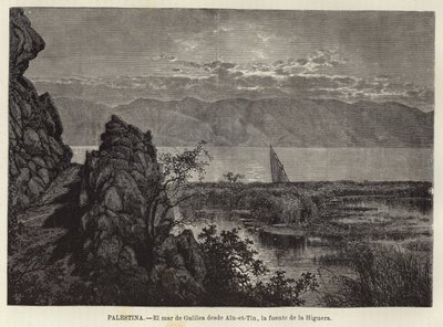Palestine, The Sea of Galilee from Ain-et-Tin, the Fig Tree Spring by European School