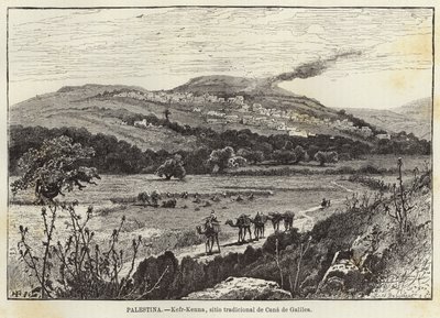Palestine, Kefr-Kenna, Traditional Site of Cana of Galilee by European School
