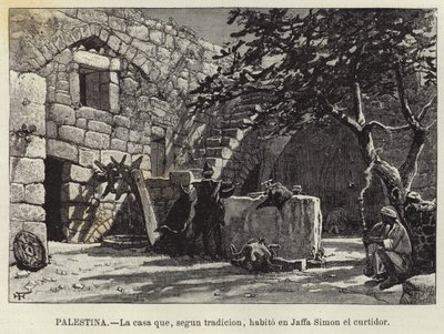 Palestine, The House that, According to Tradition, Simon the Tanner Lived in Jaffa by European School