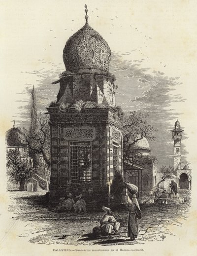 Palestine, Muslim Shrines in the Haram-es-Cherif by European School