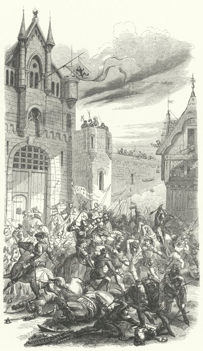 Philip the Good, Duke of Burgundy, Fighting Against an Uprising in Bruges by European School