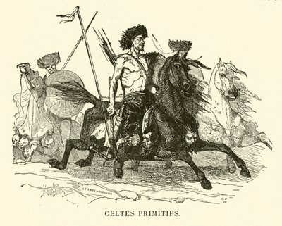 Primitive Celtic Warriors by European School