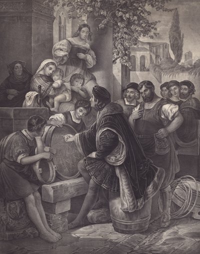 Raphael Sketching the Virgin and Child by European School