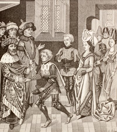 Reception of Gautier-sans-Avoir by the King of Hungary by European School