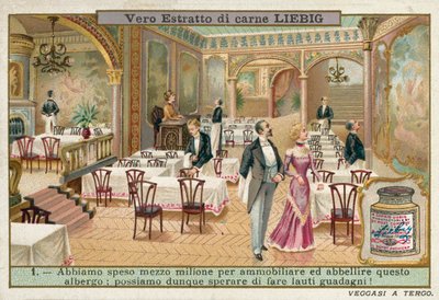 Restaurant of a Redecorated Hotel by European School