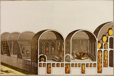 Roman bath house with underfloor heating by European School