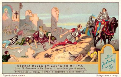 Sacrifice of the Swiss at the Battle of St Jakob an der Birs by European School