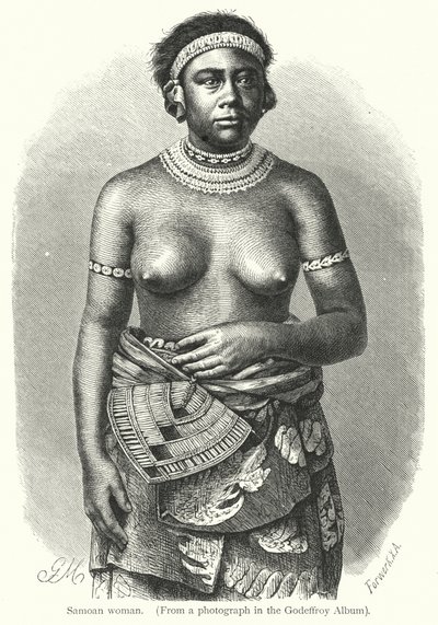 Samoan woman by European School
