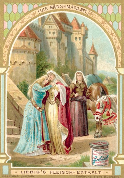 Scene from the Brothers Grimm Fairy Tale The Goose Girl by European School