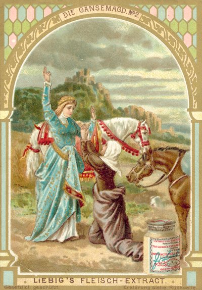 Scene from the Brothers Grimm Fairy Tale The Goose Girl by European School
