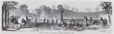 Scene in the Jardin du Luxembourg under the Paris Commune by European School